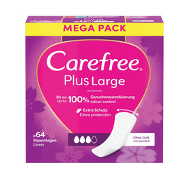 Carefree Plus Large wkładki higieniczne Light Scent 64szt.