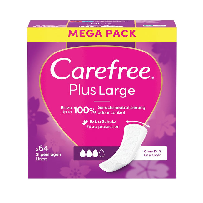 Carefree Plus Large wkładki higieniczne Light Scent 64szt.