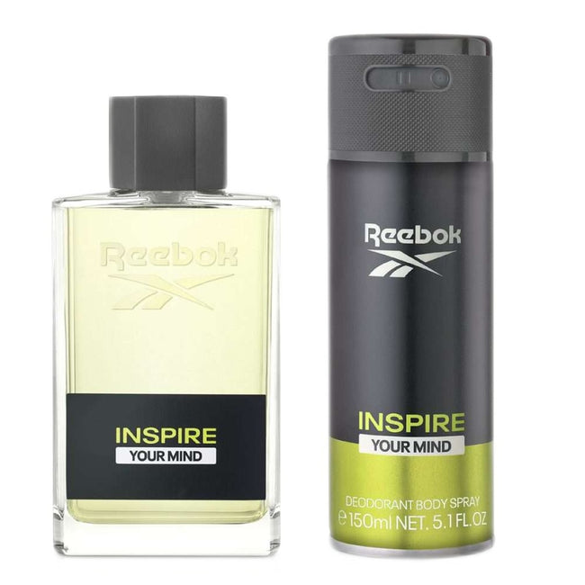 Reebok Inspire Your Mind Men zestaw woda toaletowa spray 100ml + dezodorant spray 150ml