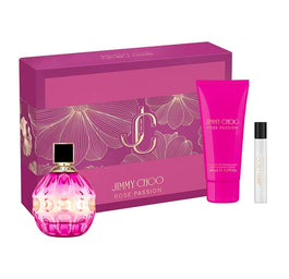 Jimmy Choo Rose Passion zestaw woda perfumowana spray 100ml + miniatura wody perfumowanej 7.5ml + balsam do ciała 100ml