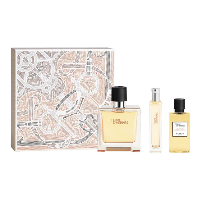 Hermes Terre D'Hermes zestaw perfumy spray 75ml + perfumy spray 15ml + żel pod prysznic 40ml