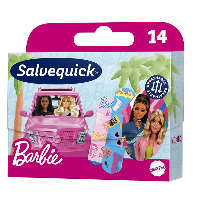 Salvequick Barbie plastry dla dzieci 14szt.