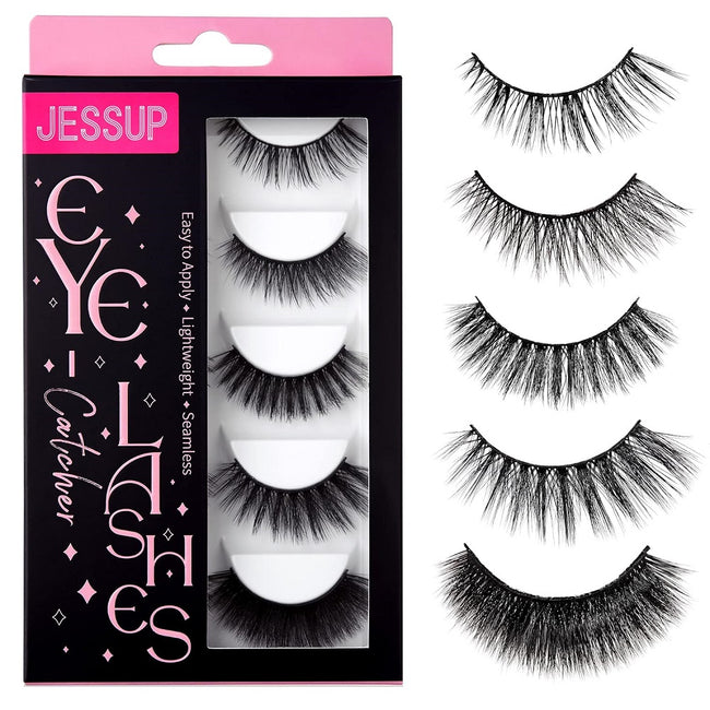 JESSUP False Eyelashes sztuczne rzęsy na pasku 5 par