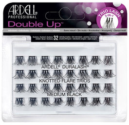 Ardell Double Up zestaw 32 kępek rzęs Medium Black