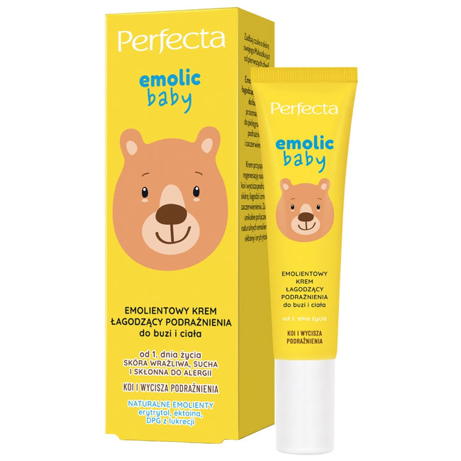 Perfecta Emolic Baby emolientowy krem łagodzący podrażnienia do buzi i ciała 20ml