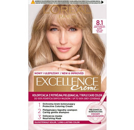 L'Oreal Paris Excellence Creme farba do włosów 8.1 Jasny Popielaty Blond