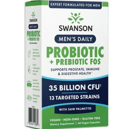 Swanson Men's Daily Probiotic + Prebiotic FOS suplement diety dla mężczyzn 60 kapsułek