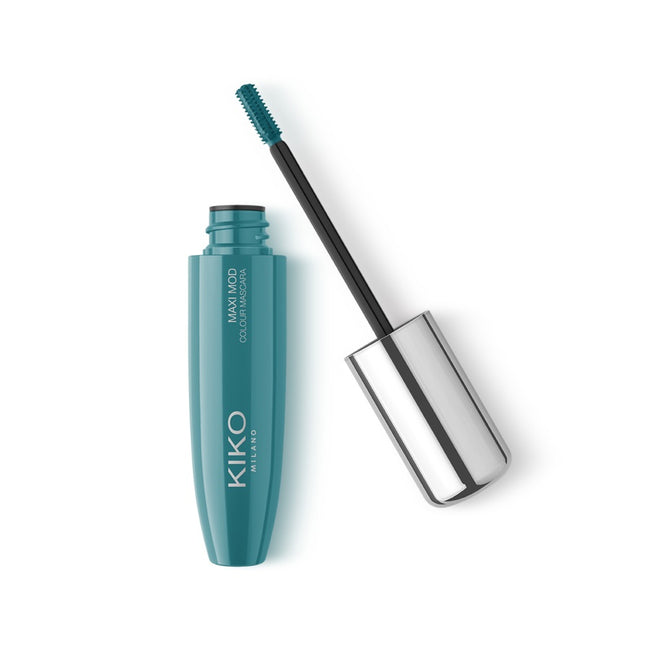 KIKO Milano Maxi Mod Colour Mascara kolorowy tusz do rzęs z małym aplikatorem dla maksymalnej objętości 04 Metallic Green 12ml