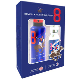 Beverly Hills Polo Club Men Sport Eight zestaw woda toaletowa spray 100ml + dezodorant spray 175ml