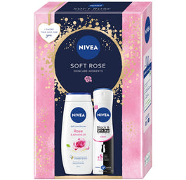 Nivea Soft Rose zestaw żel pod prysznic 250ml + antyperspirant spray 150ml