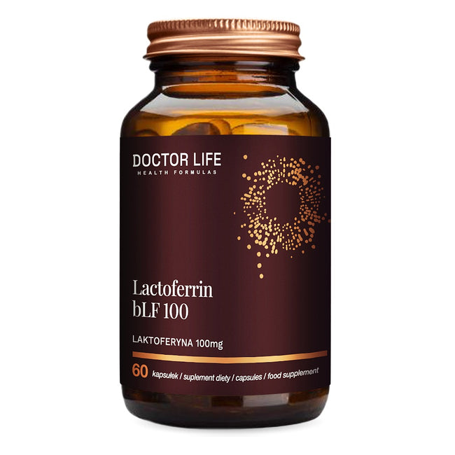 Doctor Life Lactoferrin bLF100 Laktoferyna 100mg suplement diety 60 kapsułek