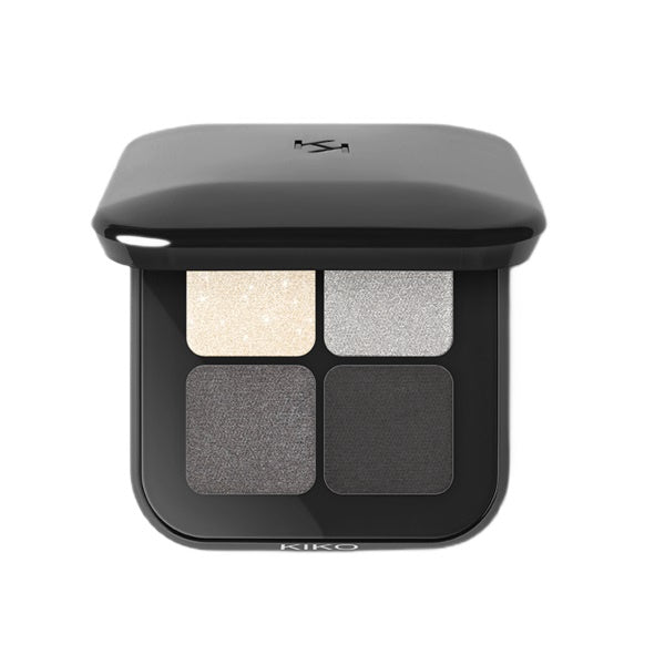 KIKO Milano Bright Quartet Eyeshadow Palette paleta czterech cieni do powiek 04 Smokey Eyes Profusion 3.5g