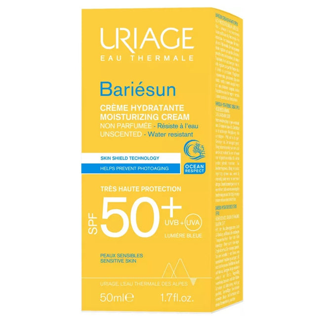 URIAGE Bariesun Moisturizing Cream nawilżający krem do skóry wrażliwej SPF50+ 50ml