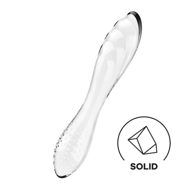 Satisfyer Dazzling Crystal 1 dildo szklane Transparent