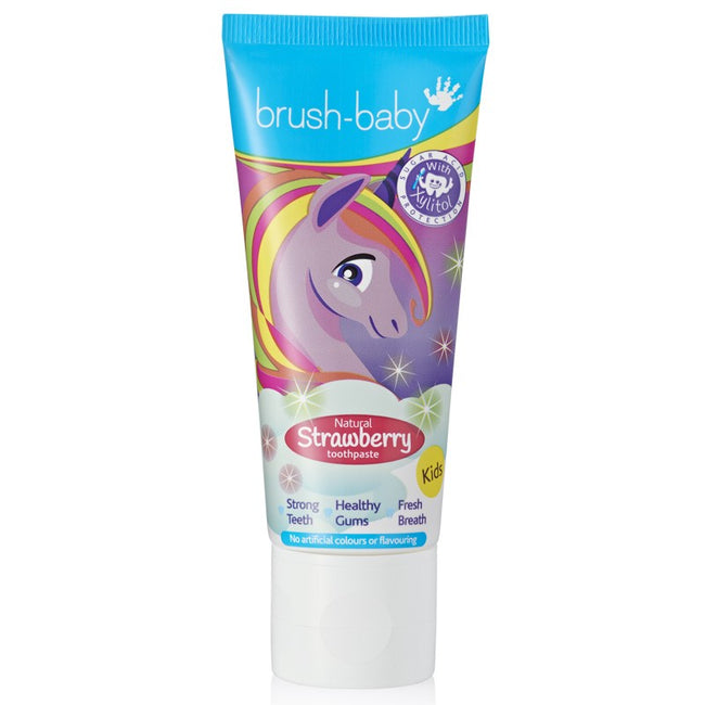 Brush-Baby Unicorn pasta do zębów dla dzieci 3+ Strawberry 50ml