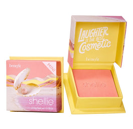 Benefit Shellie Mini Warm-Seashell Pink Blush róż do policzków w ciepłym odcieniu różowej muszli 2.5g