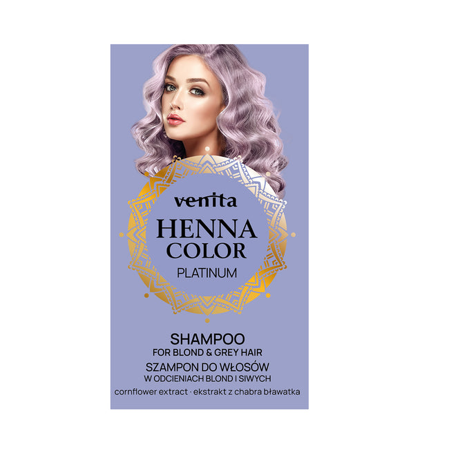 Venita Henna Color Platinum szampon do włosów blond i siwych 300ml