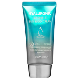 FarmStay Hyaluronic UV Shield Sun Block Cream SPF50+ kremowy bloker przeciwsłoneczny z kwasem hialuronowym 70g