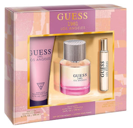 Guess 1981 Los Angeles Women zestaw woda toaletowa spray 100ml + woda toaletowa spray 15ml + balsam do ciała 200ml