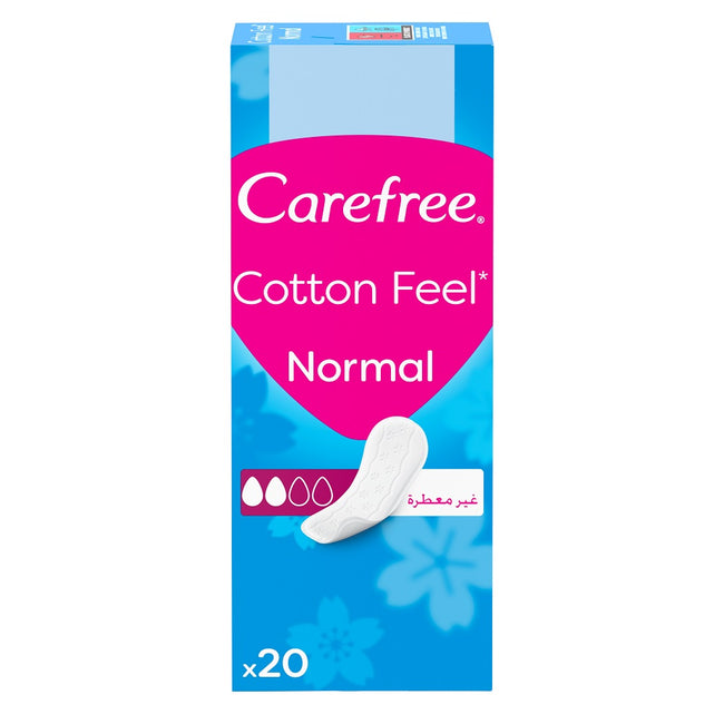 Carefree Cotton Feel Normal wkładki higieniczne nieperfumowane 20szt