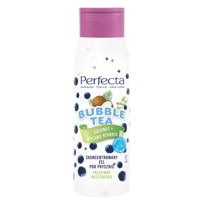 Perfecta Bubble Tea skoncentrowany żel pod prysznic Coconut + Zielona Herbata 400ml