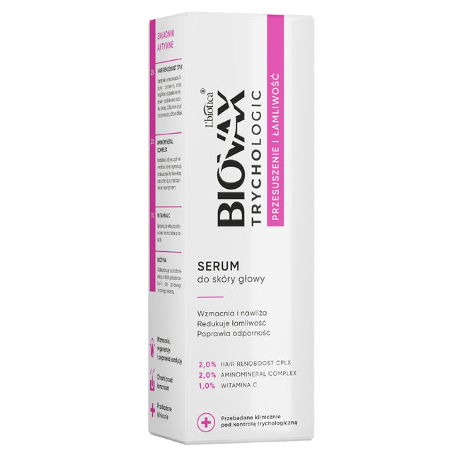 BIOVAX Trychologic Przesuszenie i Łamliwość serum do skóry głowy 50ml