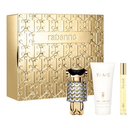 Paco Rabanne Fame zestaw woda perfumowana spray 50ml + balsam do ciała 75ml + miniatura wody perfumowanej spray 10ml