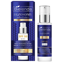 Bielenda Egzosomy Młodości skoncentrowane przeciwzmarszczkowe serum rozświetlające SPF50 30ml