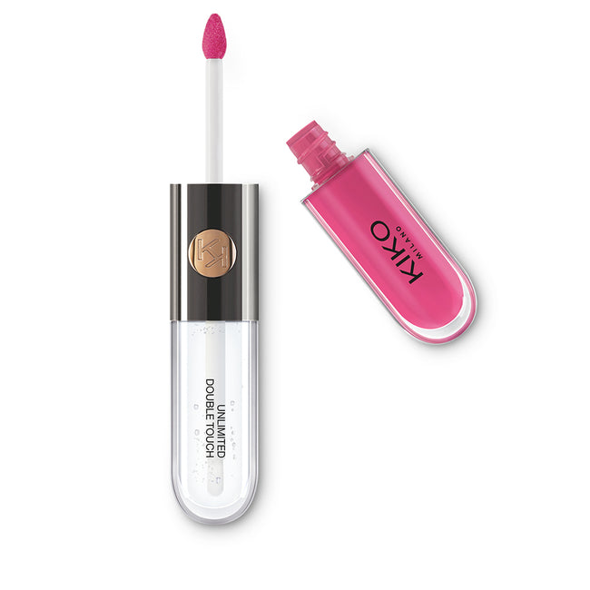 KIKO Milano Unlimited Double Touch dwuetapowa płynna pomadka do ust 119 Rhododendron Pink 6ml