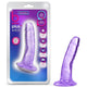 Blush B Yours Plus Hard N' Happy transparentne dildo z przyssawką Purple