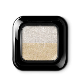 KIKO Milano Bright Duo Eyeshadow podwójny cień do powiek 01 Metallic White/True Gold 2.5g