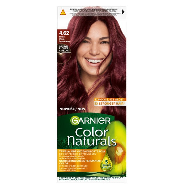 Garnier Color Naturals odżywcza farba do włosów 4.62 Słodka Wiśnia