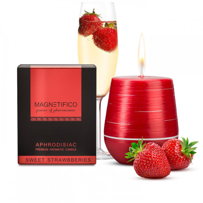 Magnetifico Aphrodisiac Premium Aromatic Candle świeca zapachowa Truskawka 36 godzin