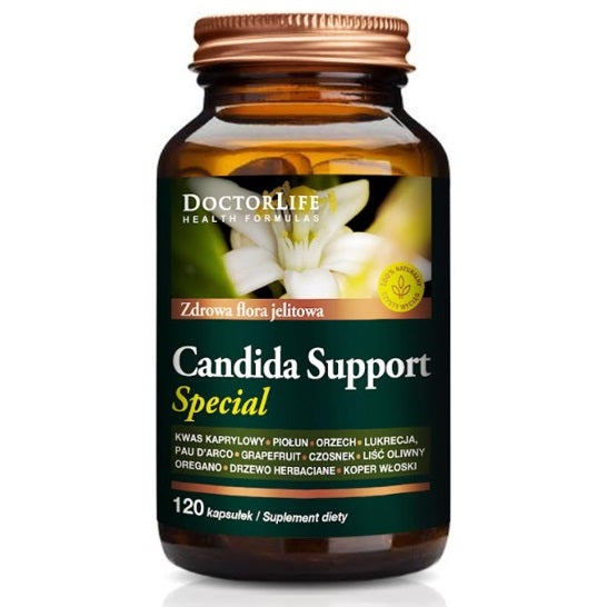 Doctor Life Candida Support Special zdrowa flora jelitowa suplement diety 120 kapsułek