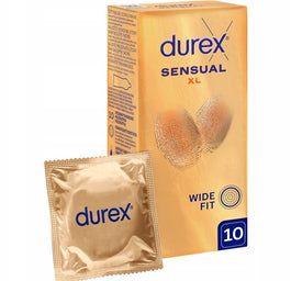 Durex Sensual XL super cienkie prezerwatywy powiększone 10szt