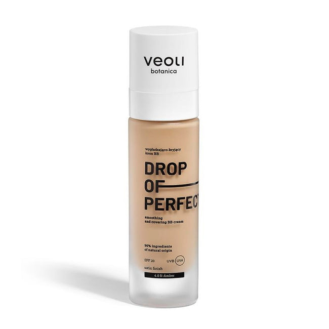 Veoli Botanica Drop Of Perfection SPF20 wygładzająco-kryjący krem BB o lekkiej formule 4.0 N Amber 30ml