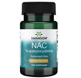 Swanson NAC 150mg suplement diety 100 kapsułek