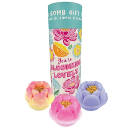 Bomb Cosmetics You're Blooming Lovely tuba upominkowa z kulami do kąpieli 3szt