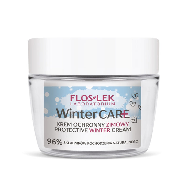 Floslek Winter Care zestaw krem ochronny zimowy 50ml + krem zimowy przeciwsłoneczny do twarzy SPF50+ 30ml + pomadka ochronna SPF20 4g