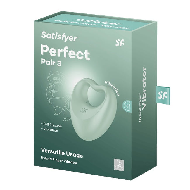 Satisfyer Perfect Pair 3 wielofunkcyjny wibrator na palec Green