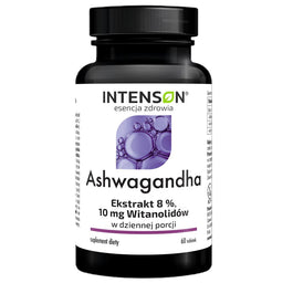 Intenson Ashwagandha 10mg witanolidów suplement diety 60 tabletek