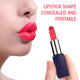 S-HANDE Lipstick dyskretny wibrator w etui z wymiennymi końcówkami z 9 trybami wibracji Black