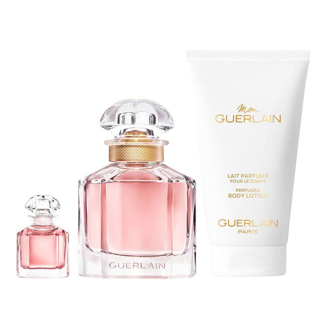 Guerlain Mon Guerlain zestaw woda perfumowana spray 50ml + miniatura wody perfumowanej 5ml + balsam do ciała 75ml