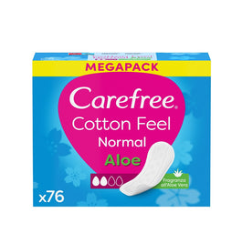 Carefree Cotton Feel Normal wkładki higieniczne Aloe 76 sztuk