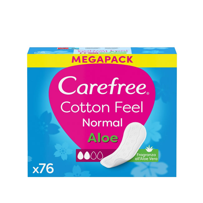 Carefree Cotton Feel Normal wkładki higieniczne Aloe 76 sztuk