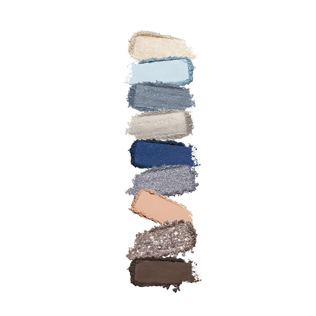 KIKO Milano Glamour Multi Finish Eyeshadow Palette paleta 9 cieni do powiek o różnym wykończeniu 05 Blue Variations