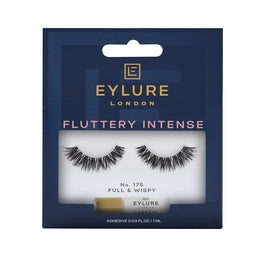 Eylure Fluttery Intense Lashes sztuczne rzęsy z klejem efekt podwójnej objętości No. 175