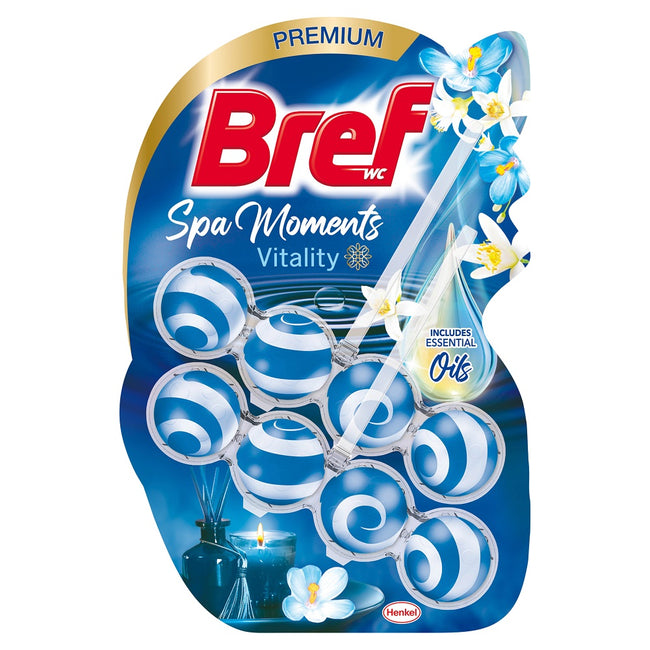 Bref Spa Moments Vitality zawieszka myjąco-zapachowa do muszli 2x50g