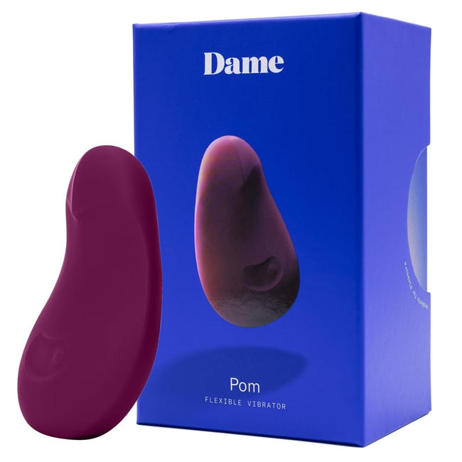 Dame Pom Flexible Vibrator masażer łechtaczki Dark Red