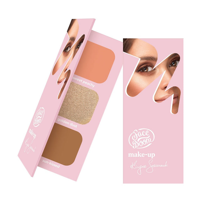 Face Boom Face Palette paleta do konturowania twarzy Brunette 21g